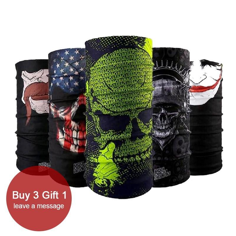 ULTIMUM X Outdoor Sports Face Shield Neck Scarf Head Wear Reversible Bandana's UV Mask